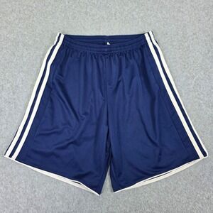 Adidas Climacool Men's Size Small Soccer Shorts Navy Blue White Three-Stripe